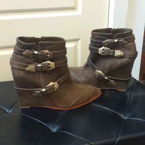 Real Leather Rocker Chic Booties